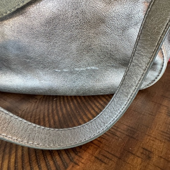 Coach Silver Leather Crossbody Bag - Picture 7 of 10